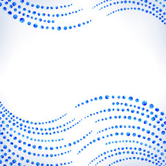 Blue bubble design.