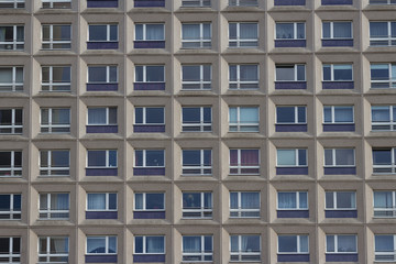 exterior building facade, residential building