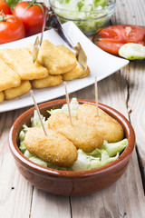 plate with croquetas
