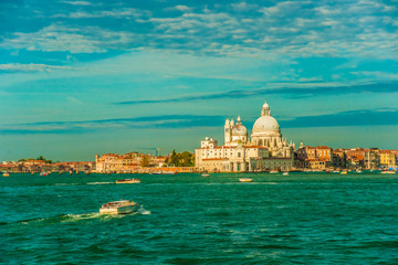 Fototapeta na wymiar Panoramic view of Giudecca Island, Venice, Italy