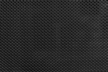 Black gray fishnet cloth material as a texture background. 