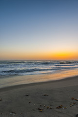 Fototapeta premium california vibrant sunset on the pacific ocean
