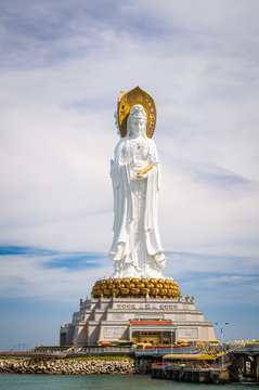 The Guan Yin of the South Sea of Sanya is a 108-metre statue of the bodhisattva Guan Yin, located near the Sanya City on Hainan Island, China.