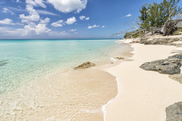 Landscape photo of tranquil island beach