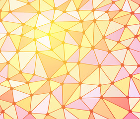 Fototapeta na wymiar colorful triangle pattern, vivid wallpaper, mosaic picture, abstract image, editable vector illustration