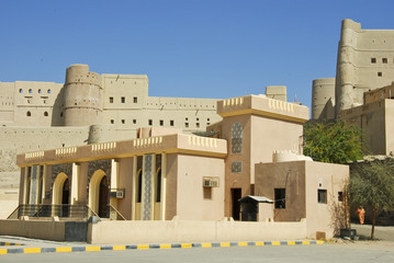 Nizwa Bahla Fort in Ad Dakhiliya, Oman. It was built in the 13th