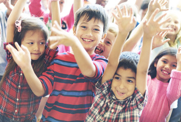 Fototapeta premium Child Companionship Diversity Ethnicity Unity Concept