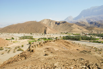 Hills of Jabal Shams in northern Oman