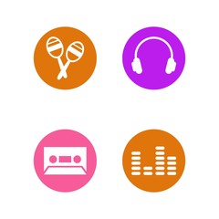 Music logo icon Vector