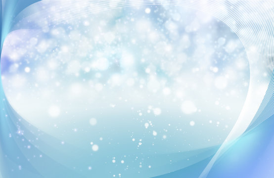 Blue Twinkle And Shiny Glitter Abstract Background