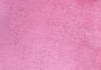 Pastel Background of Pink Cotton Textile Texture
