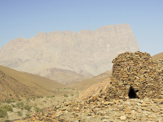 Hills of Jabal Shams in northern Oman