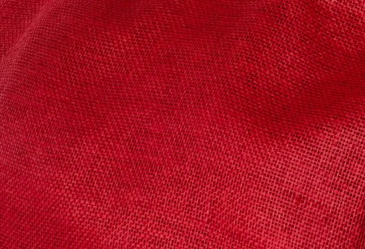 Close Up Background of Red Textile Texture