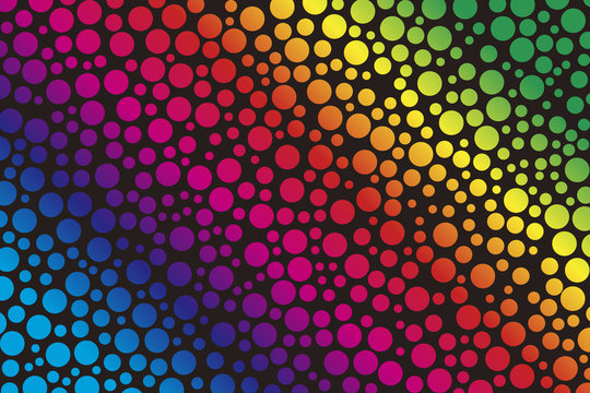 Background Material Wallpaper, Polka Dot, Polka Dots, Dot, Dots, Spots, Dimples, Dither, Rain, Rainbow Colors, Rainbow, Colorful,