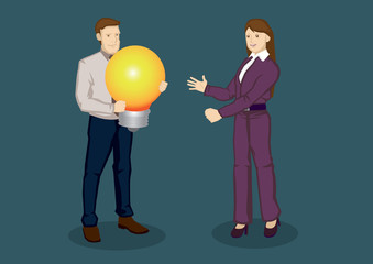 Big Business Idea Vector Illustration