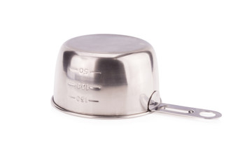 measuring cup on white background