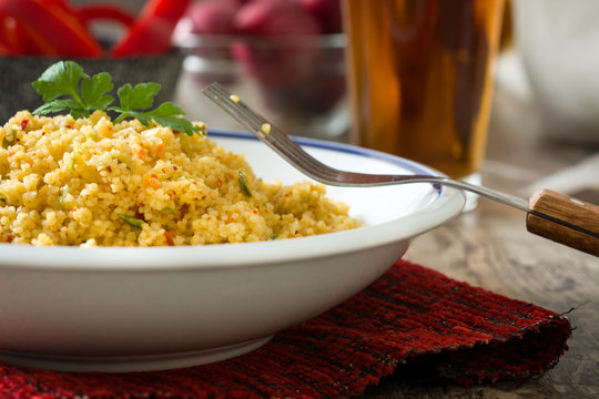 Delicious dish of couscous