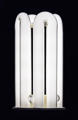 Energy saving lamp closeup