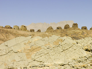 Hills of Jabal Shams in northern Oman
