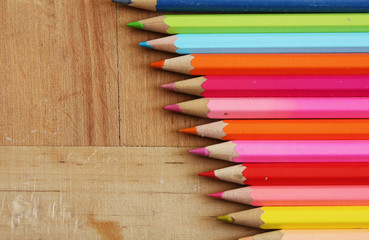 Set of color pencils