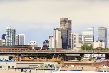 Fototapeta na wymiar Skyscrapers in Denver downtown, Colorado