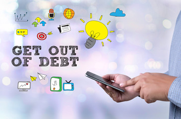 Fototapeta na wymiar Get Out of Debt concept