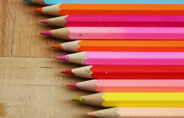 Obraz premium Set of color pencils