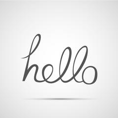  hand drawn hello font design