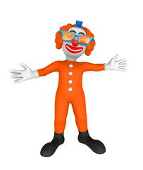 3d clown. Welcome to circus!