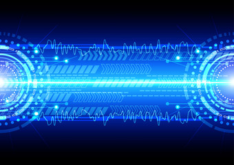 vector background abstract technology communication concept. ill