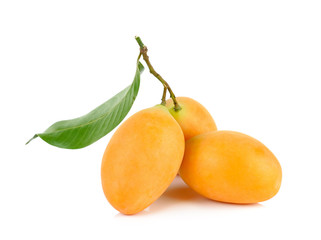 Marian plum thai fruit isolated on white