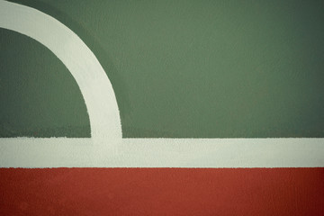 White line on new stadium floor