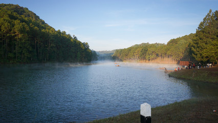 Fototapeta premium Pang Ung in Mae Hong Son , Thailand
