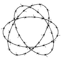 Barbed Wire Silhouette