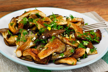 Fried Oyster Mushrooms