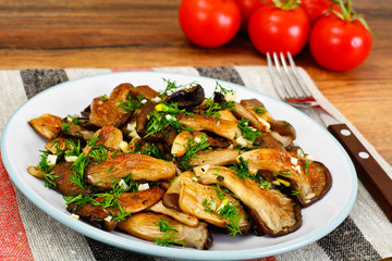 Fried Oyster Mushrooms