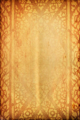 Thai tradition old paper for text and background