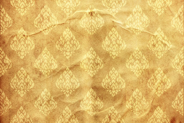 Thai tradition old paper for text and background