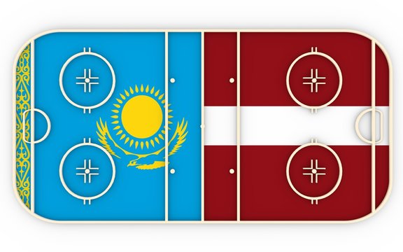 Kazakhstan vs Latvia. Ice hockey competition 2016
