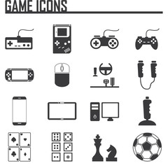 Game Entertaining Icons