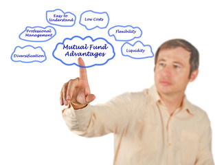 Diagram of Mutual Fund Advantages