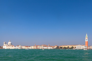 Fototapeta na wymiar Panoramic view of Venice and San Marco piazza