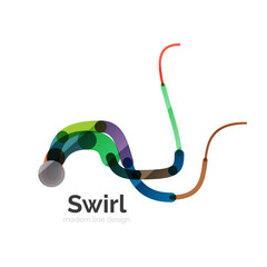 Vector swirl circle logo