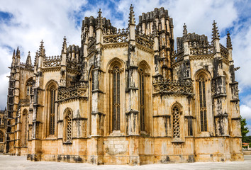 Fototapeta premium Batalha Dominican medieval monastery, Portugal 
