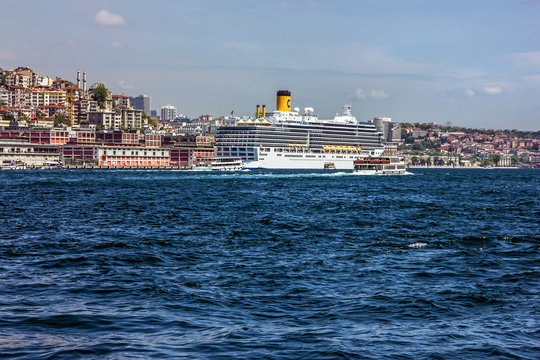 Vessel Costa in Istanbul, Turkey.