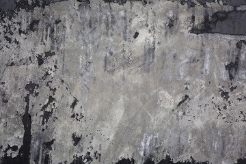 cement mortar wall texture with black paint grunge background
