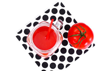 Sweet Tasty Vitamin Tomato Smoothies Juice