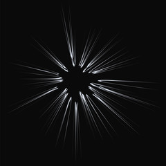 Obraz premium Explode Flash, Cartoon Explosion, Star Burst