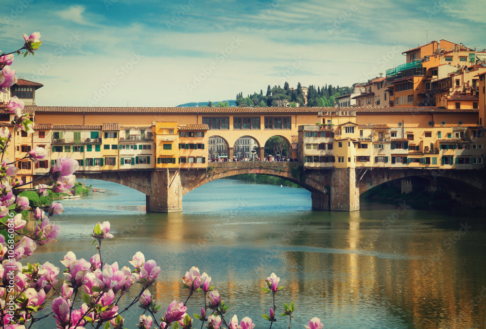 Canvas Prints ponte vecchio, florence, italy