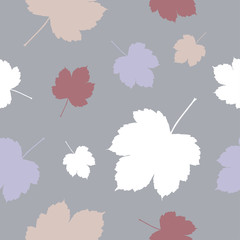 Seamless vector background with decorative leaves. Print. Cloth design, wallpaper.